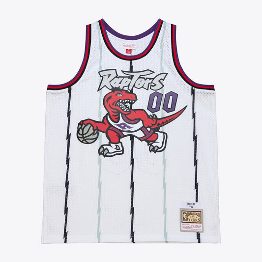 Raptors 1998-99 White Playboi Carti Jersey Stitched product image 1, provided for visual reference and product detail review