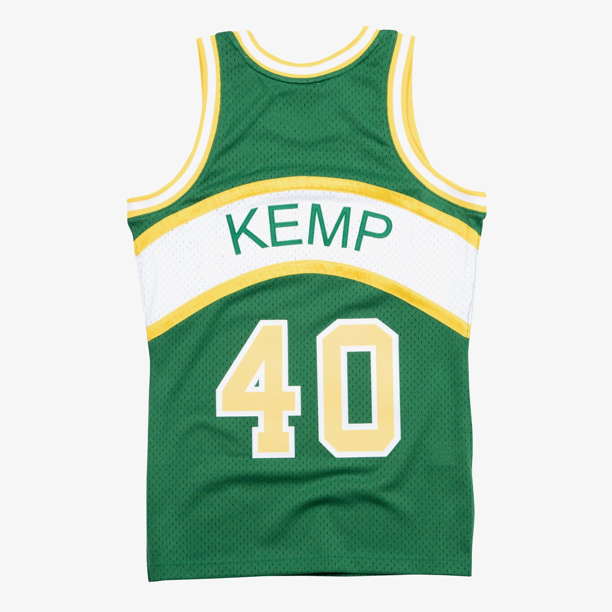 Shawn Kemp SuperSonics 1994-95 Green Jersey Stitched product image 2, provided for visual reference and product detail review