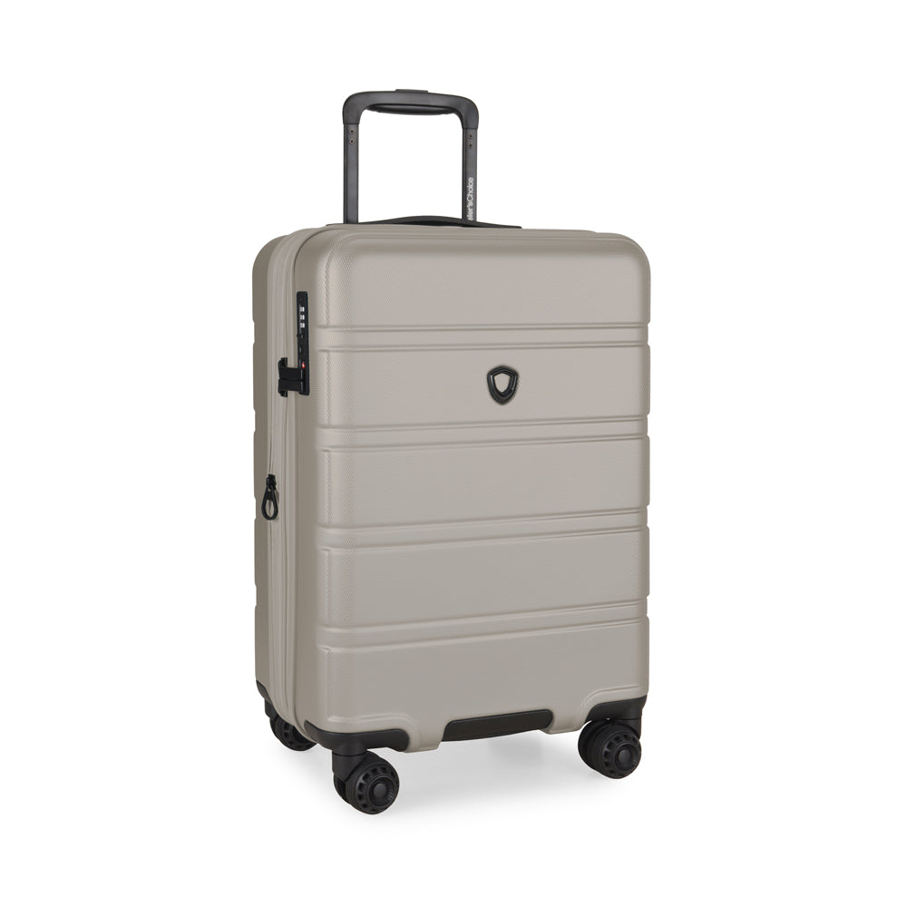 TRAVELER’S CHOICE TC09247 21" Cyclone Wheels Hard Case Spinner Luggage - Expandable, Anti-Theft Zipper, TSA Lock – Beige
