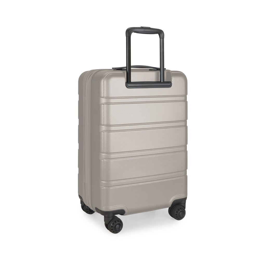 TRAVELER’S CHOICE TC09247 21" Cyclone Wheels Hard Case Spinner Luggage - Expandable, Anti-Theft Zipper, TSA Lock – Beige
