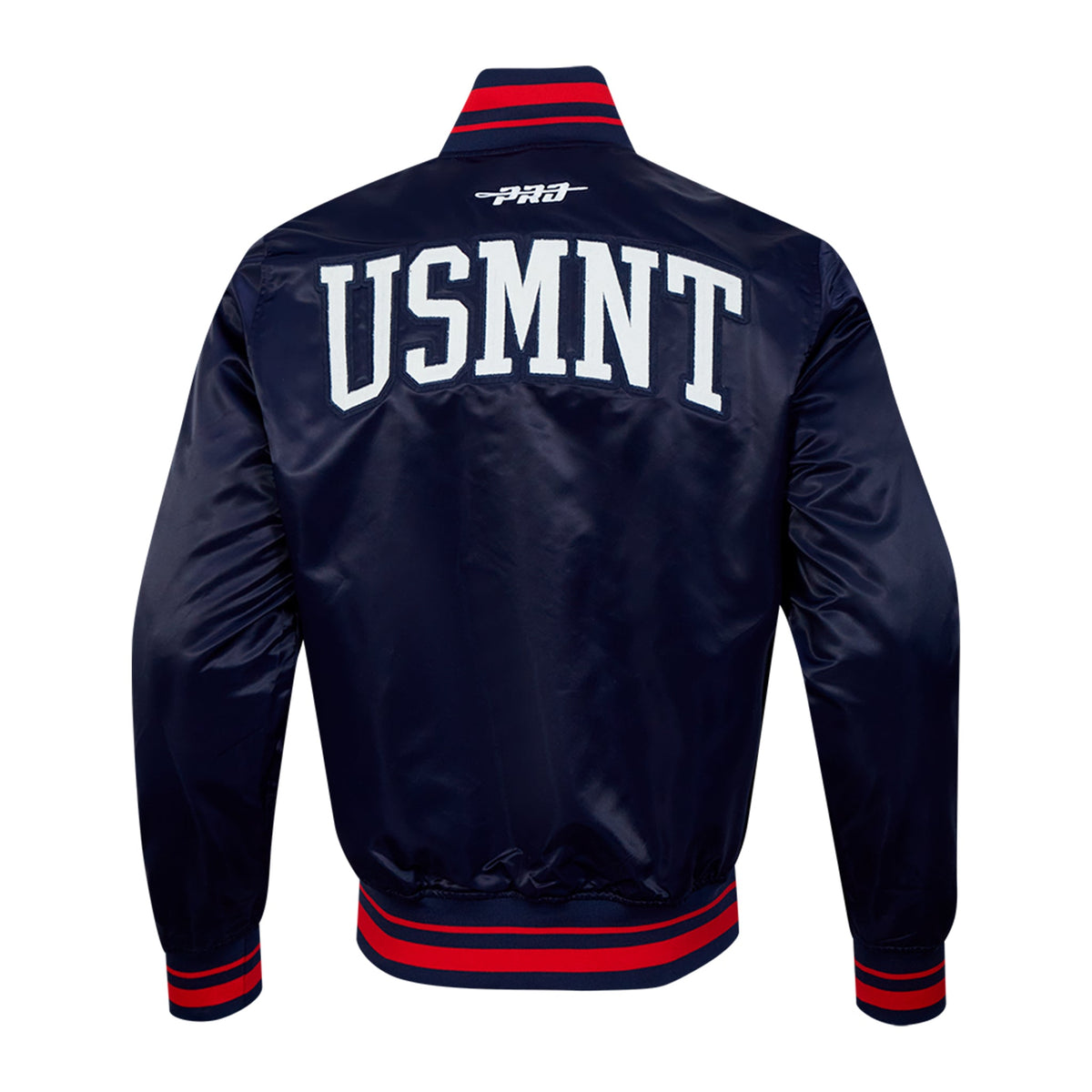 Pro Standard US Soccer Classic Rib Satin Jacket product image 3, provided for visual reference and product detail review