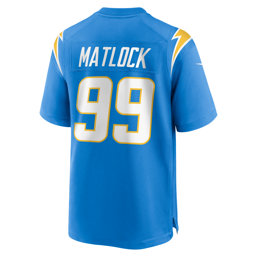 Los Angeles Chargers Scott Matlock Nike Powder Blue Game product image 3