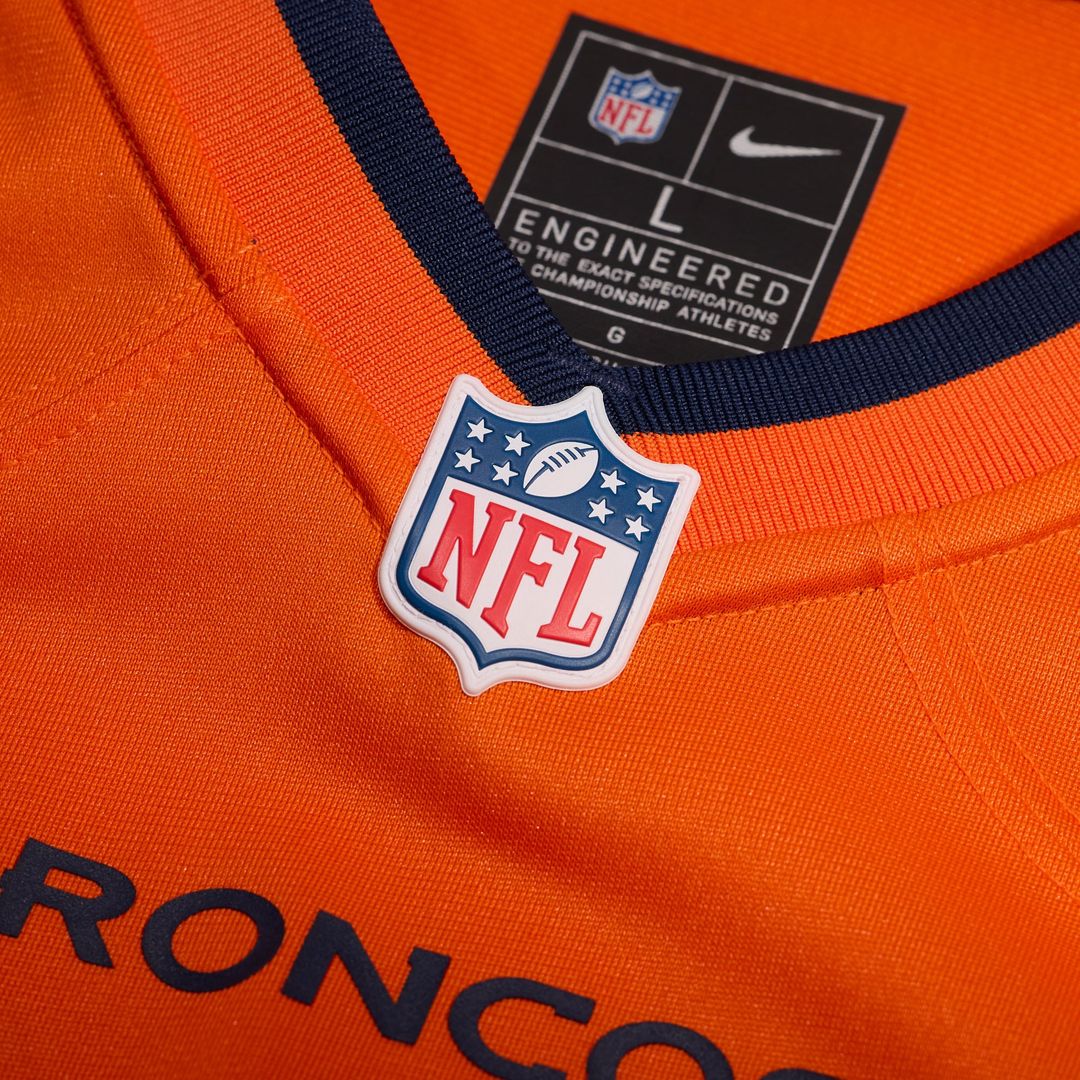 Denver Broncos Number 1 Groom Nike Orange Game Jersey product image 4