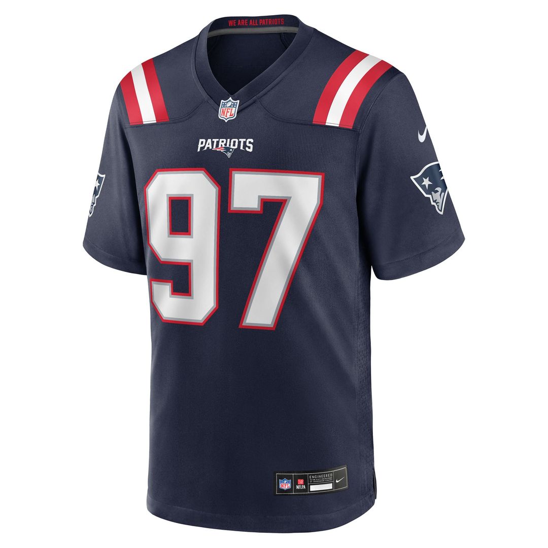New England Patriots Milton Williams Nike Navy Game Jersey product image 2