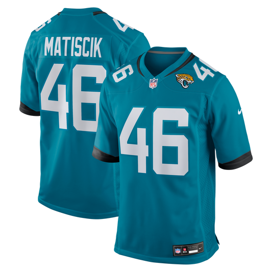Jacksonville Jaguars Ross Matiscik Nike Teal Game Jersey product image 1