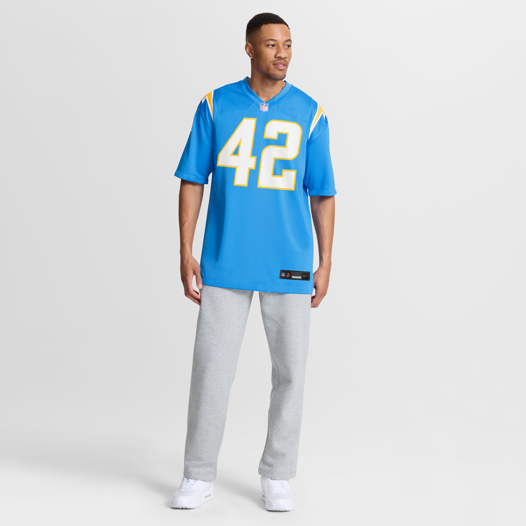 Los Angeles Chargers Tucker Fisk Nike Powder Blue Game product image 7