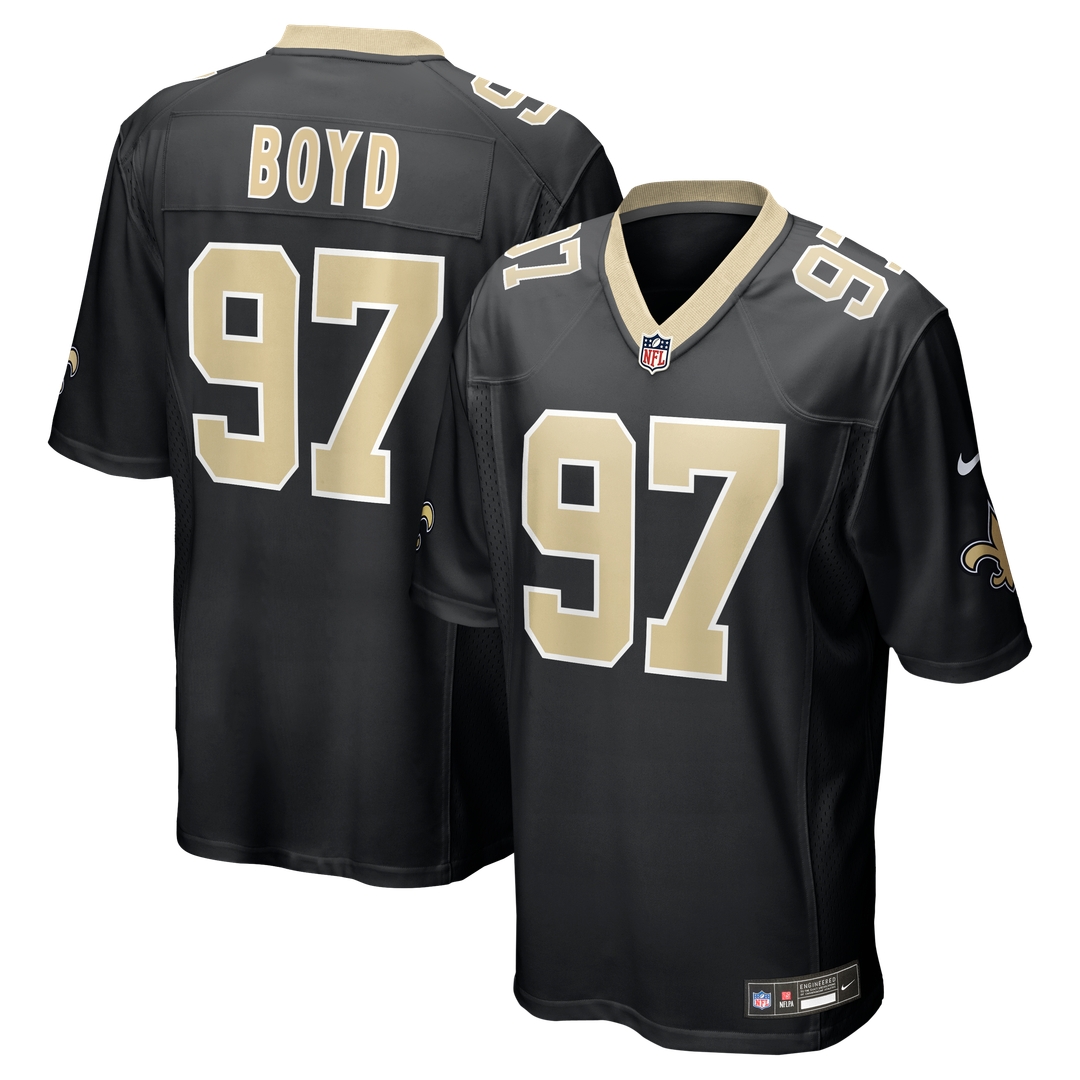 New Orleans Saints Khristian Boyd Nike Black Game Jersey product image 1