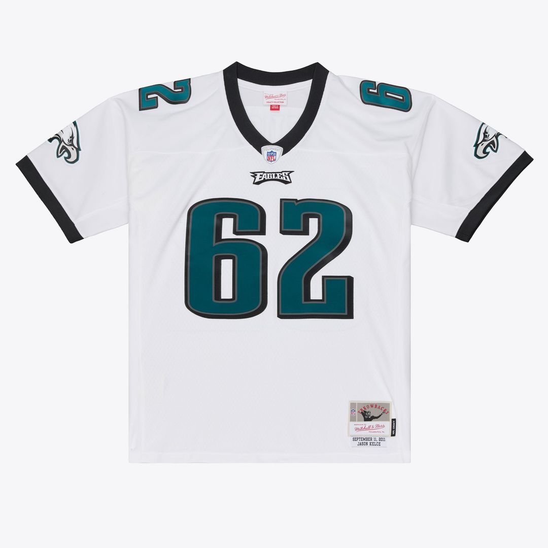 Philadelphia Eagles Jason Kelce Mitchell & Ness White Big & product image 2