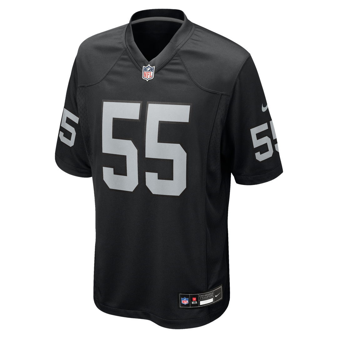 Las Vegas Raiders Cody Lindenberg Nike Black Game Jersey product image 2