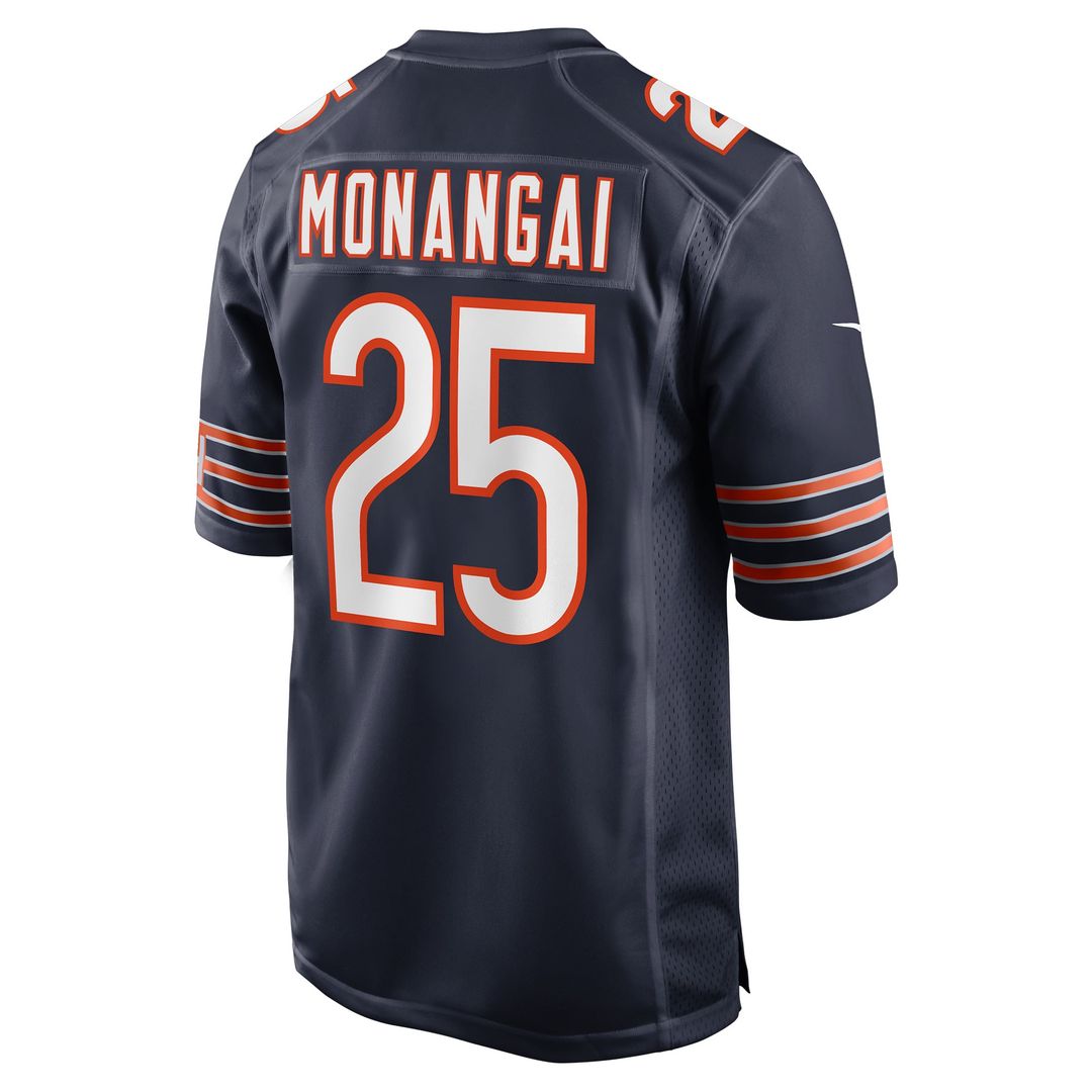 Chicago Bears Kyle Monangai Nike Navy Game Jersey product image 3