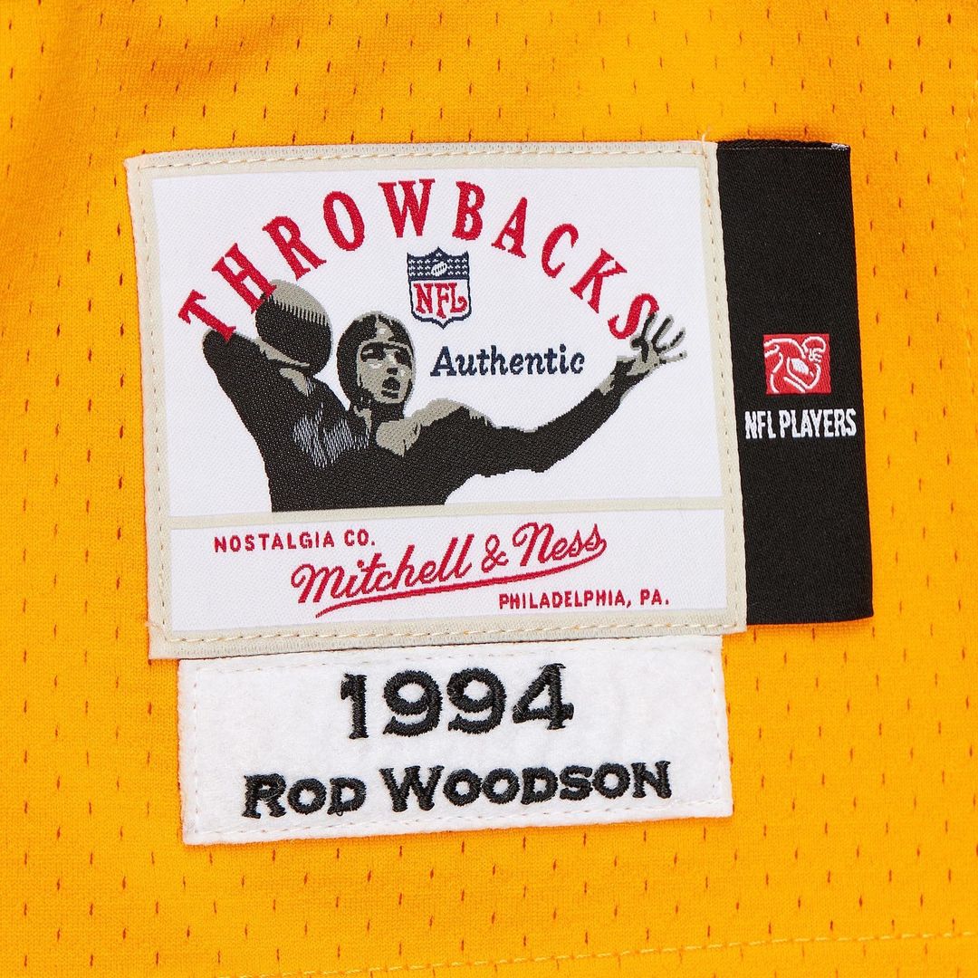 Pittsburgh Steelers 1994 Rod Woodson Mitchell & Ness Gold product image 7