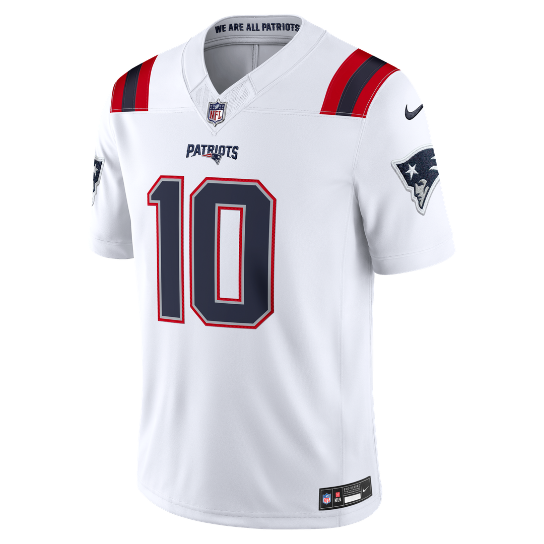 New England Patriots Drake Maye Nike White Vapor FUSE product image 2