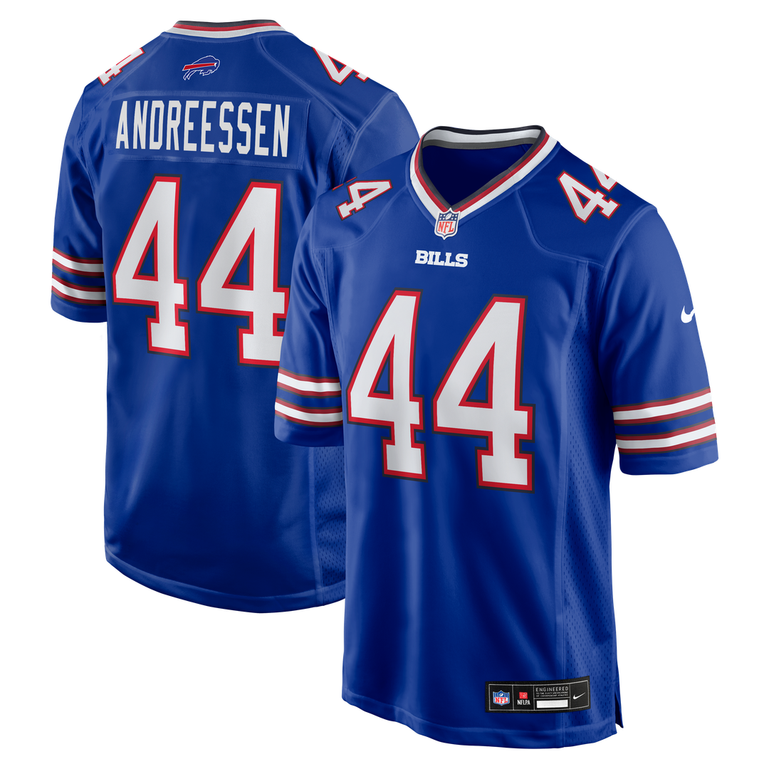 Buffalo Bills Joe Andreessen Nike Royal Game Jersey product image 1