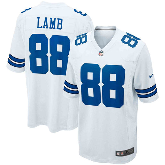 Dallas Cowboys CeeDee Lamb Nike White Game Team Jersey product image 1