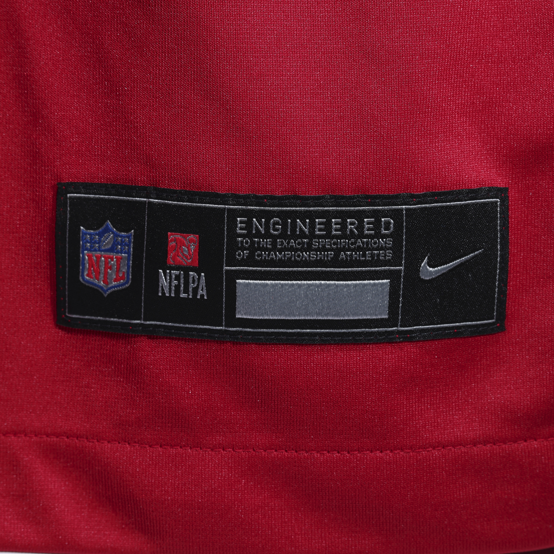 San Francisco 49ers Mac Jones Nike Scarlet Game Jersey product image 6