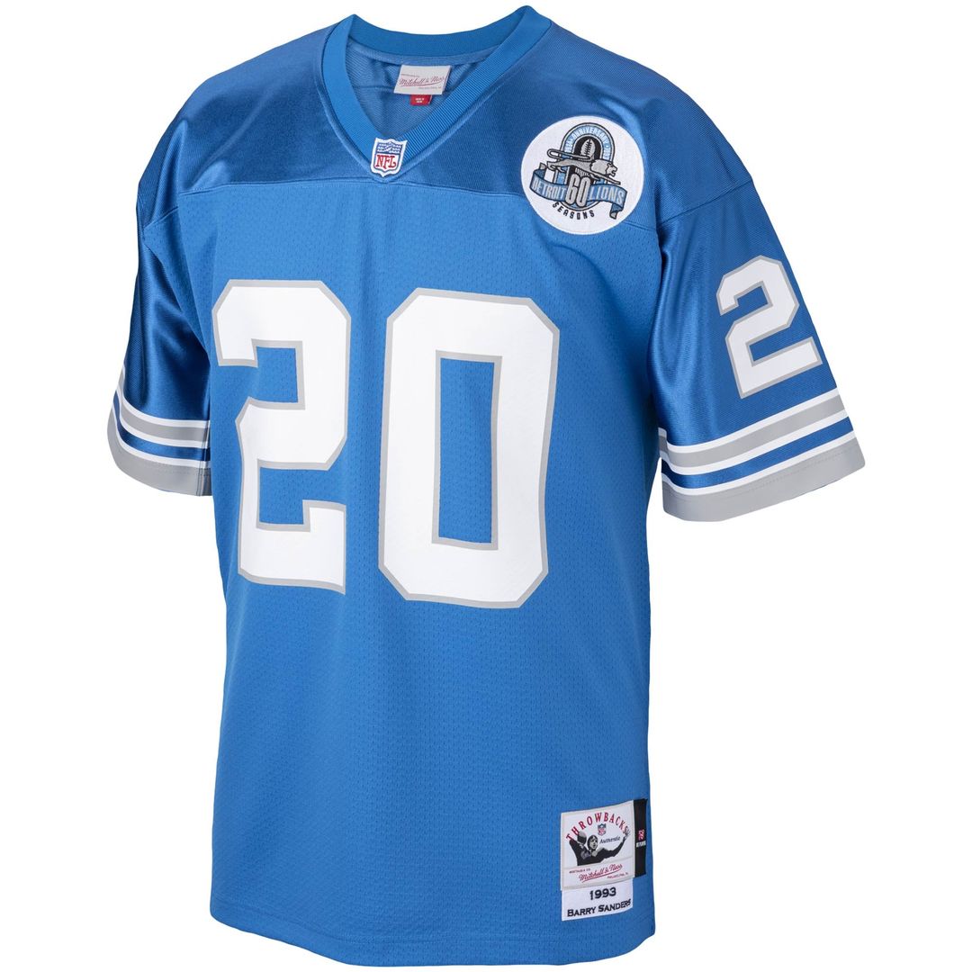 Detroit Lions 1993 Barry Sanders Mitchell & Ness Blue product image 2