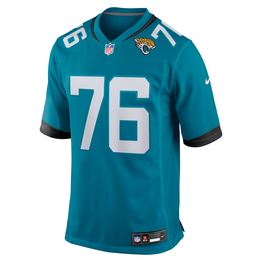 Jacksonville Jaguars Ezra Cleveland Nike Teal Game Jersey product image 2