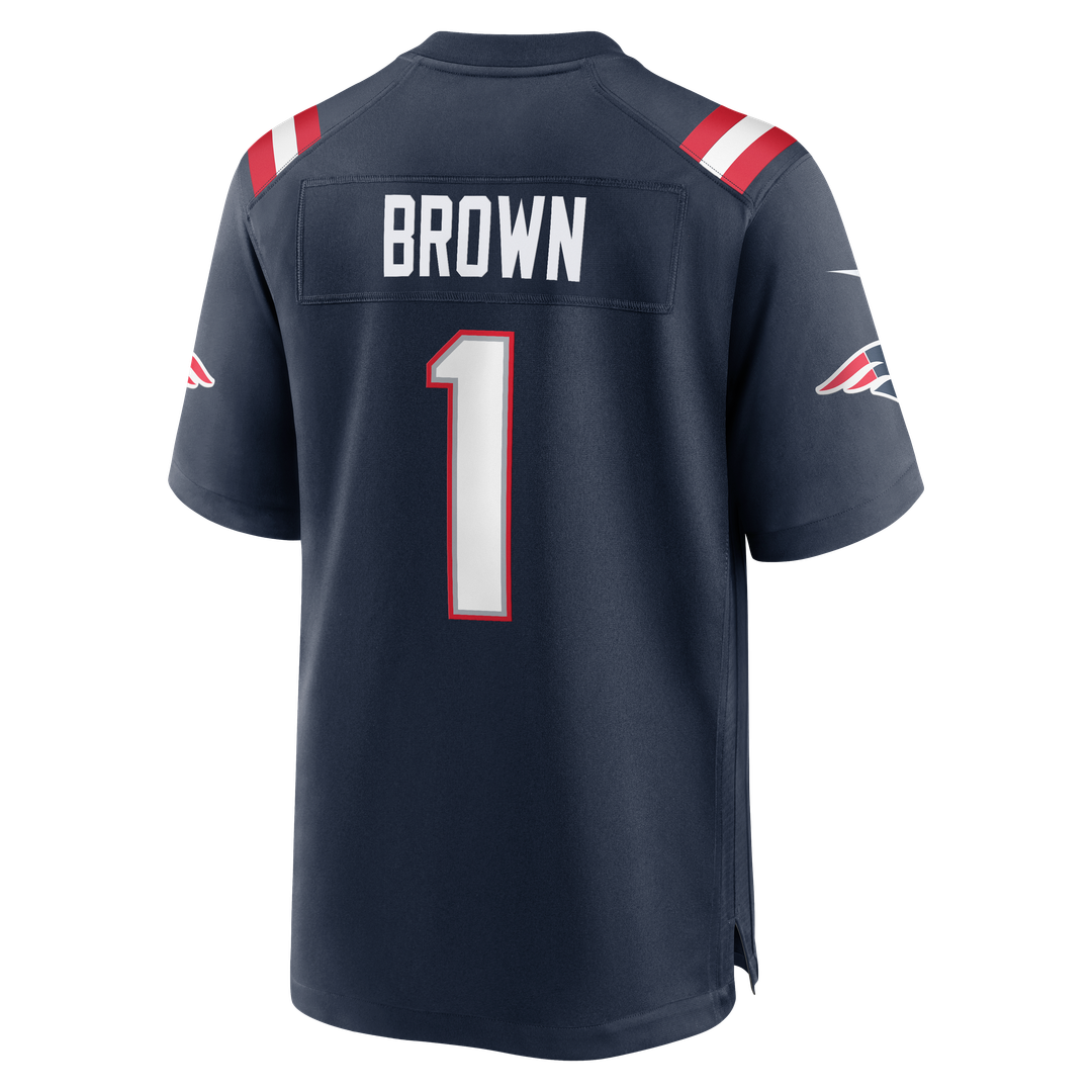 New England Patriots A.J. Brown Nike Navy Game Jersey product image 13