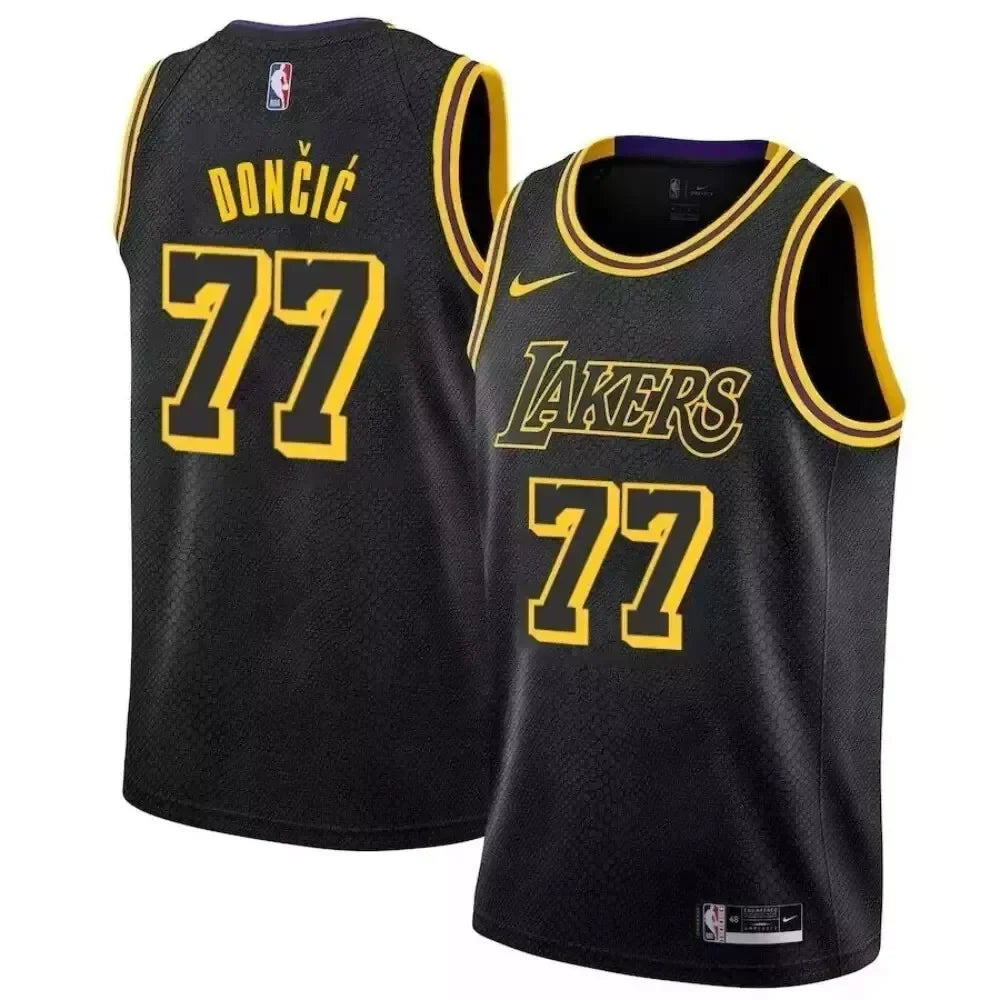 Luka Dončić Los Angeles Lakers Unisex Jersey - Mamba Edition - Black product image 1, provided for visual reference and
