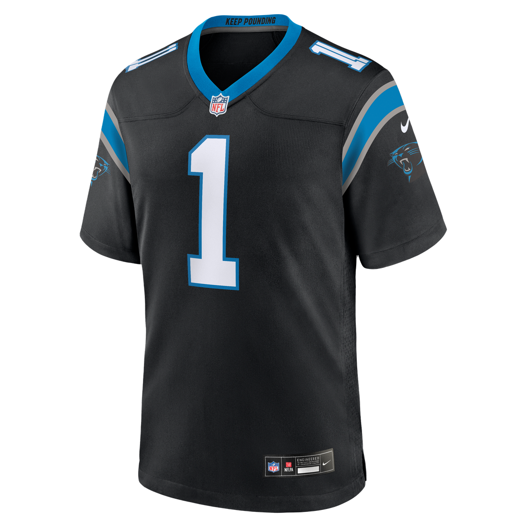 Carolina Panthers Cam Newton Nike Black Team Retired Game product image 2