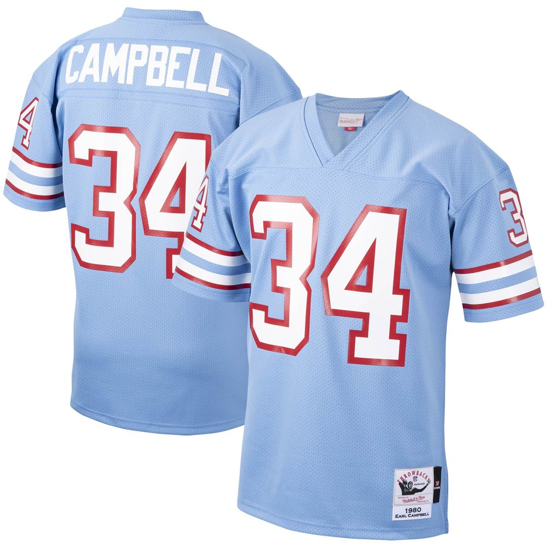 Houston Oilers 1980 Earl Campbell Mitchell & Ness Light product image 1