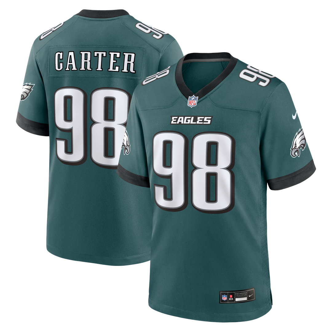 Philadelphia Eagles Jalen Carter Nike Midnight Green Game product image 1