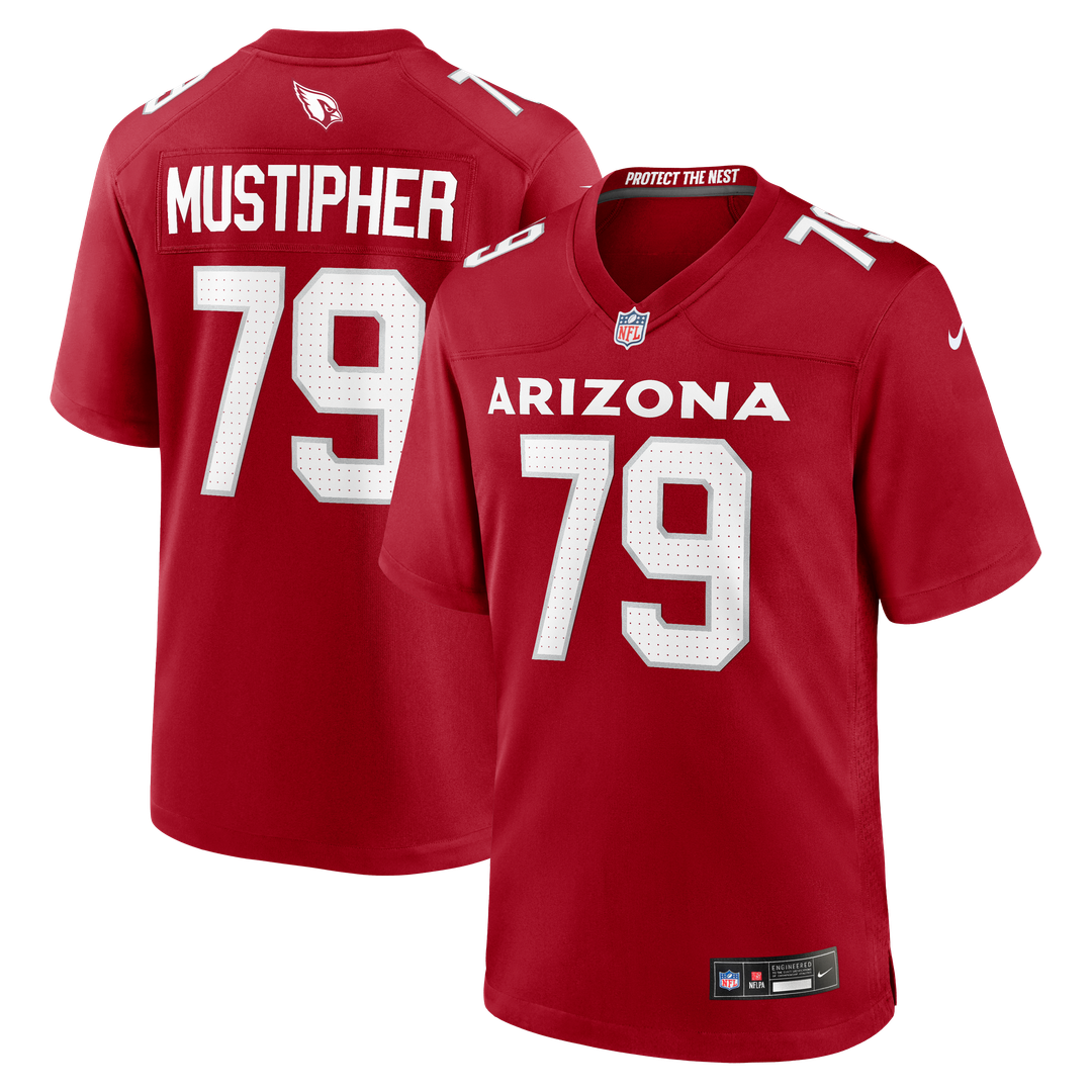Arizona Cardinals PJ Mustipher Nike Cardinal Game Jersey product image 1