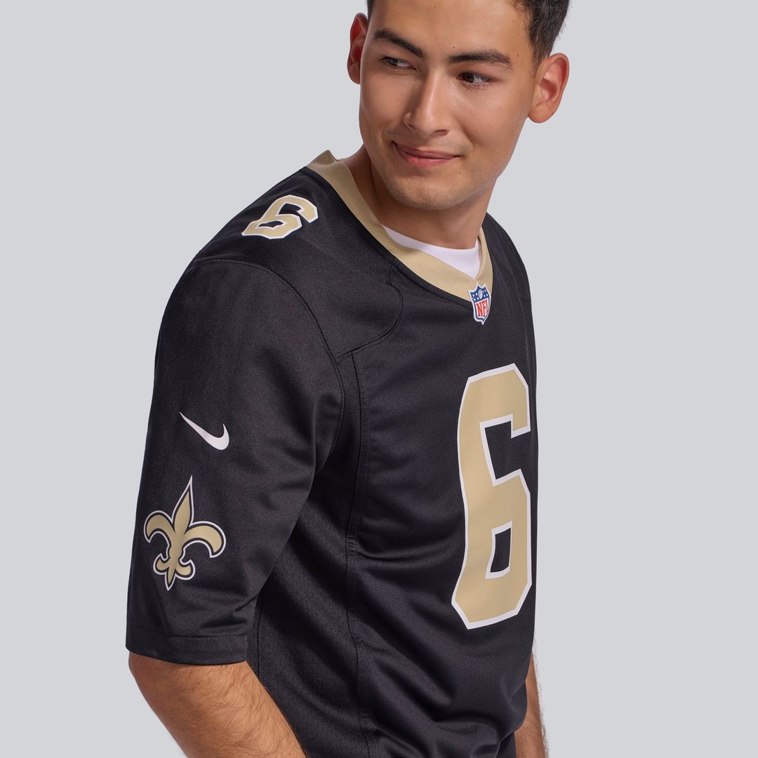 New Orleans Saints Tyler Shough Nike Black Game Jersey product image 9