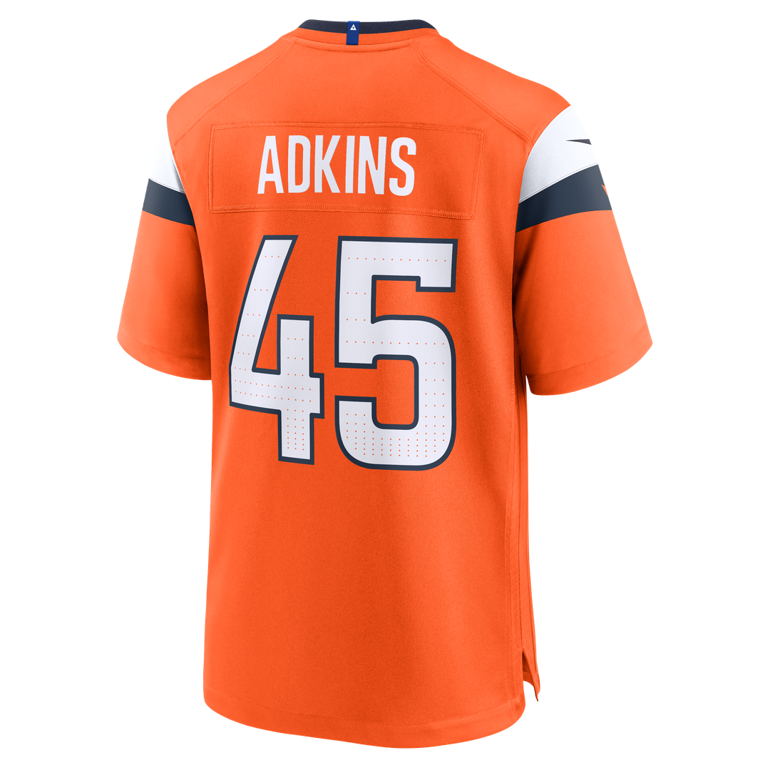 Denver Broncos Nate Adkins Nike Orange Game Jersey product image 3