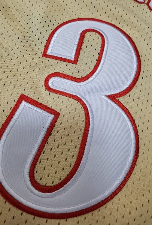 Allen Iverson Philadelphia 76ers 1997/98 Hardwood Classics Jersey - Gold product image 3, provided for visual reference and