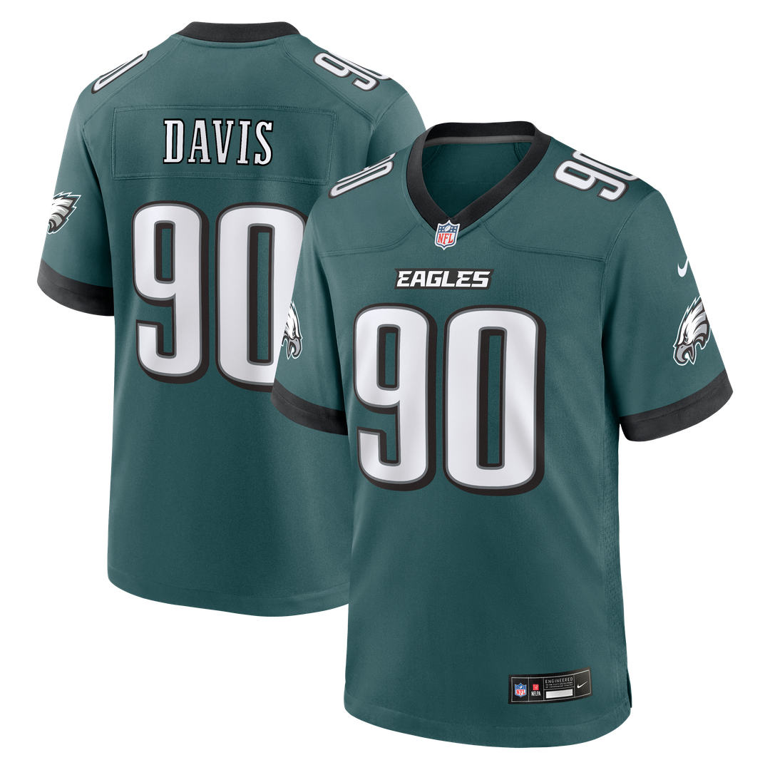 Philadelphia Eagles Jordan Davis Nike Midnight Green Game product image 4