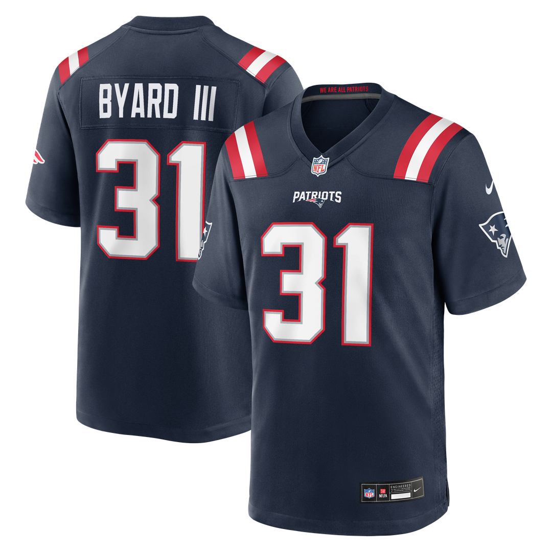 New England Patriots Kevin Byard III Nike Navy Game Jersey product image 1