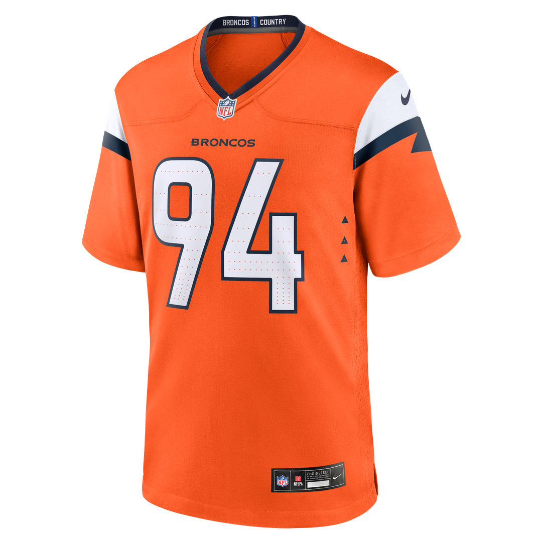 Denver Broncos Jordan Jackson Nike Orange Game Jersey product image 2