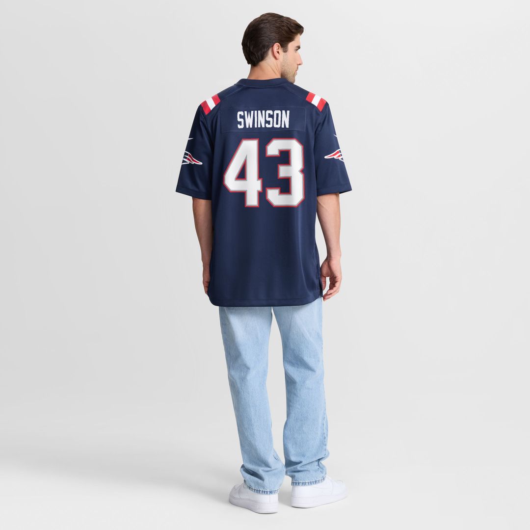 New England Patriots Bradyn Swinson Nike Navy Game Jersey product image 3