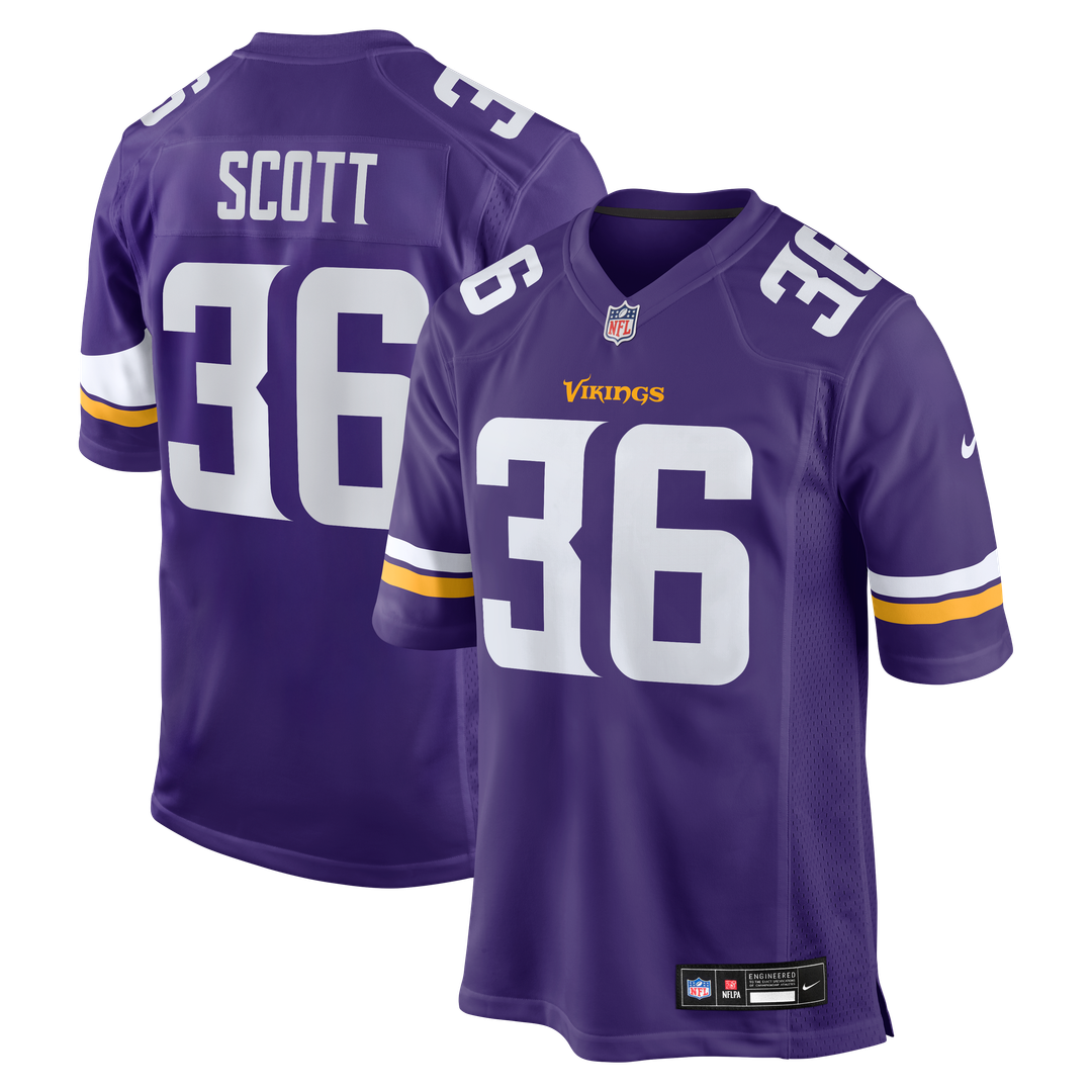 Minnesota Vikings Zavier Scott Nike Purple Game Jersey product image 1