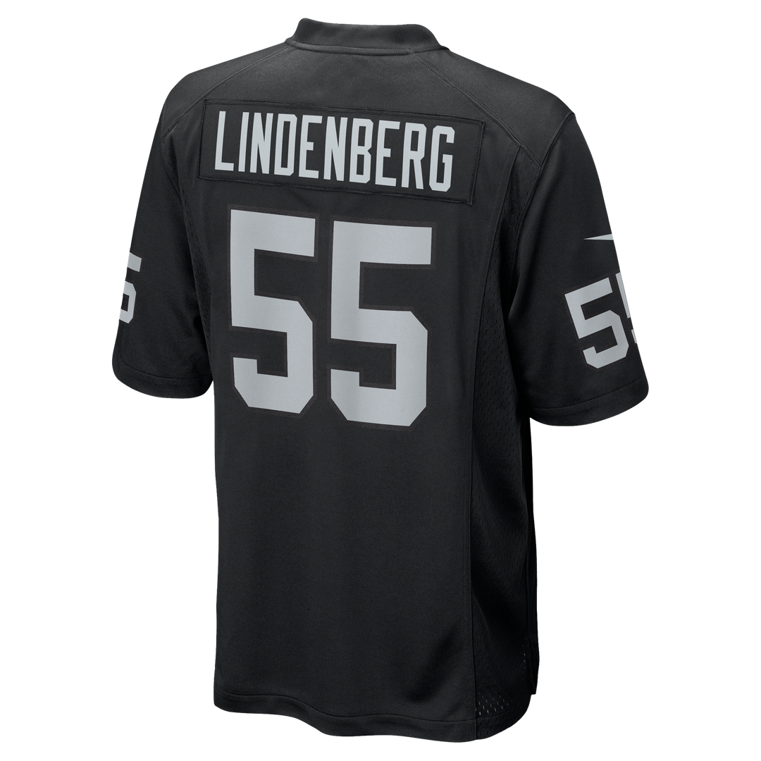 Las Vegas Raiders Cody Lindenberg Nike Black Game Jersey product image 3