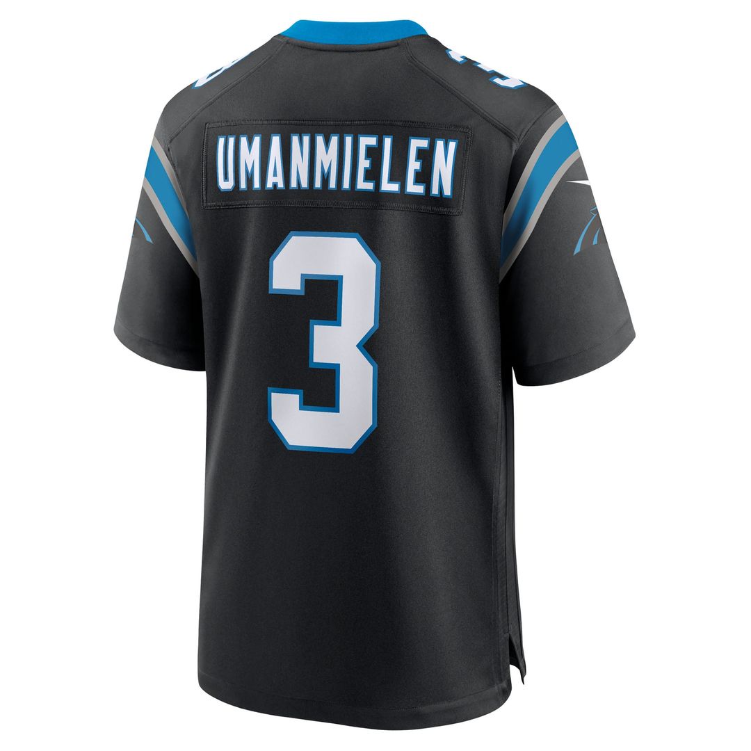 Carolina Panthers Princely Umanmielen Nike Black Game Jersey product image 3