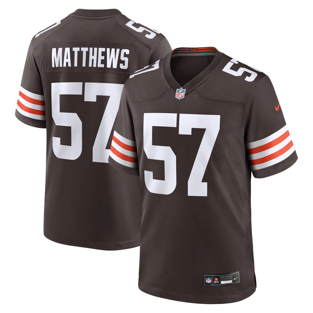 Cleveland Browns Clay Matthews Nike Brown Retired Player product image 1
