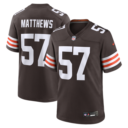 Cleveland Browns Clay Matthews Nike Brown Retired Player product image 1