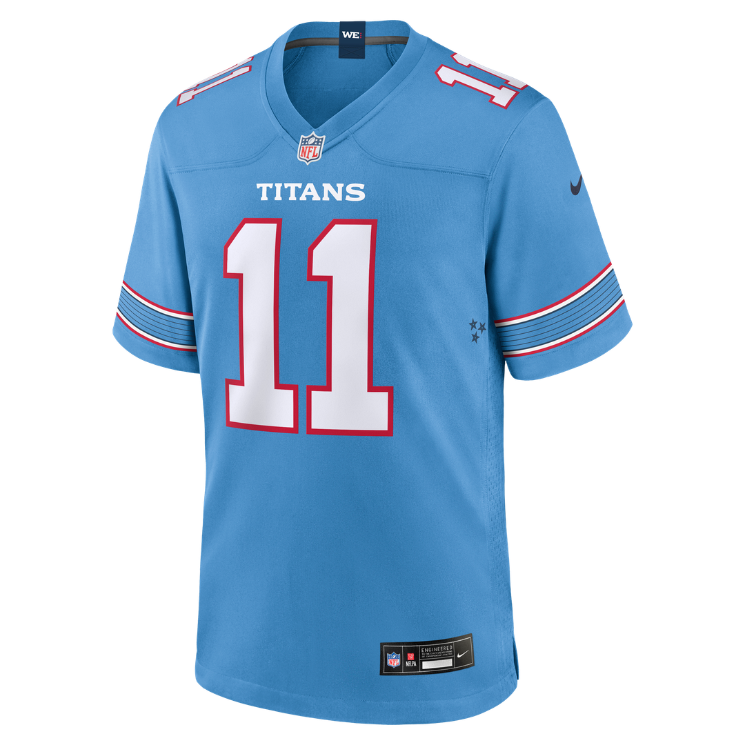 Tennessee Titans Jermaine Johnson II Nike Light Blue Game product image 2