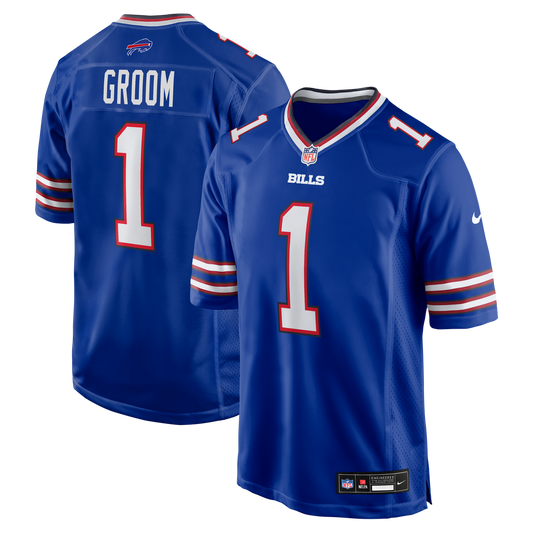Buffalo Bills Number 1 Groom Nike Royal Game Jersey product image 1