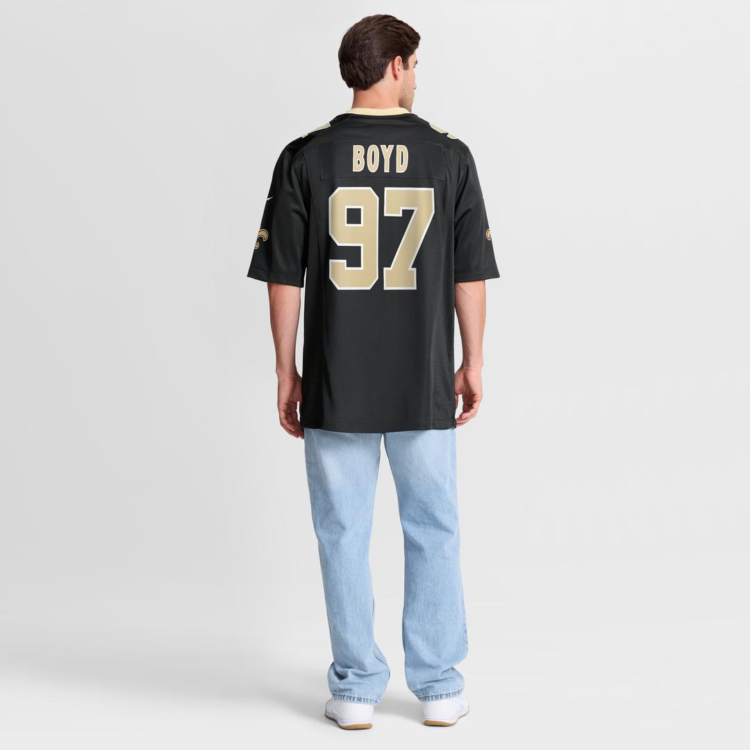 New Orleans Saints Khristian Boyd Nike Black Game Jersey product image 8