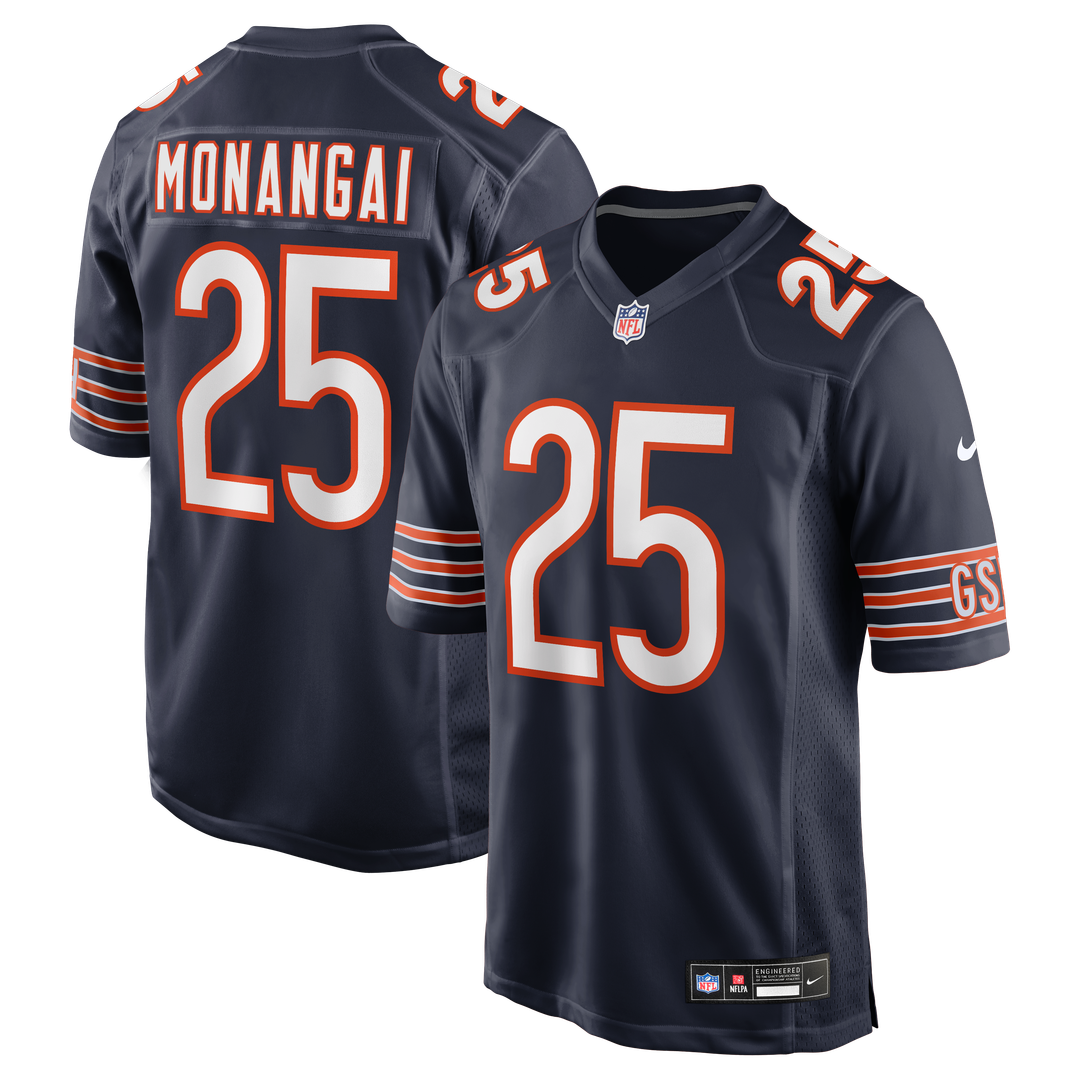 Chicago Bears Kyle Monangai Nike Navy Game Jersey product image 1