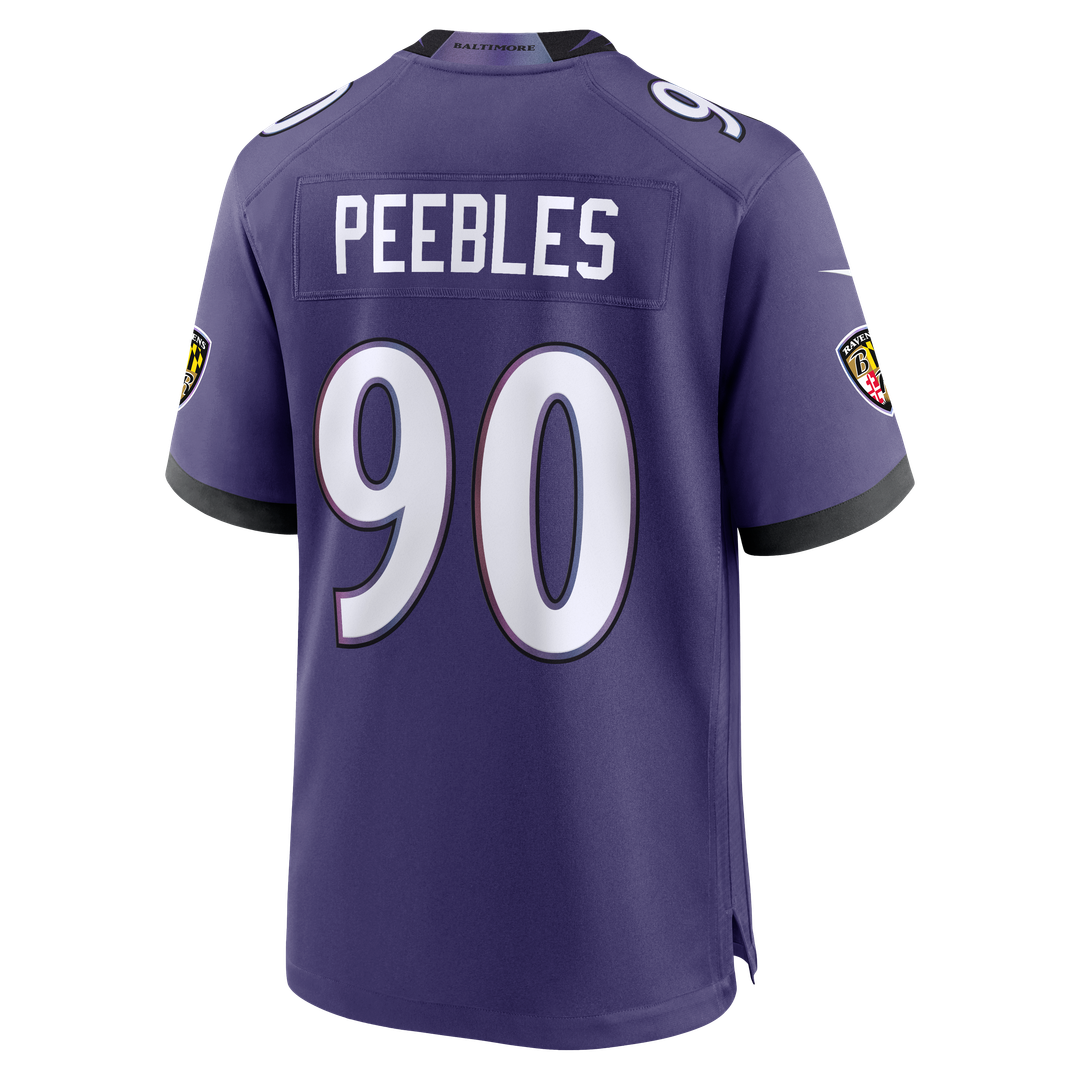 Baltimore Ravens Aeneas Peebles Nike Purple Game Jersey product image 3