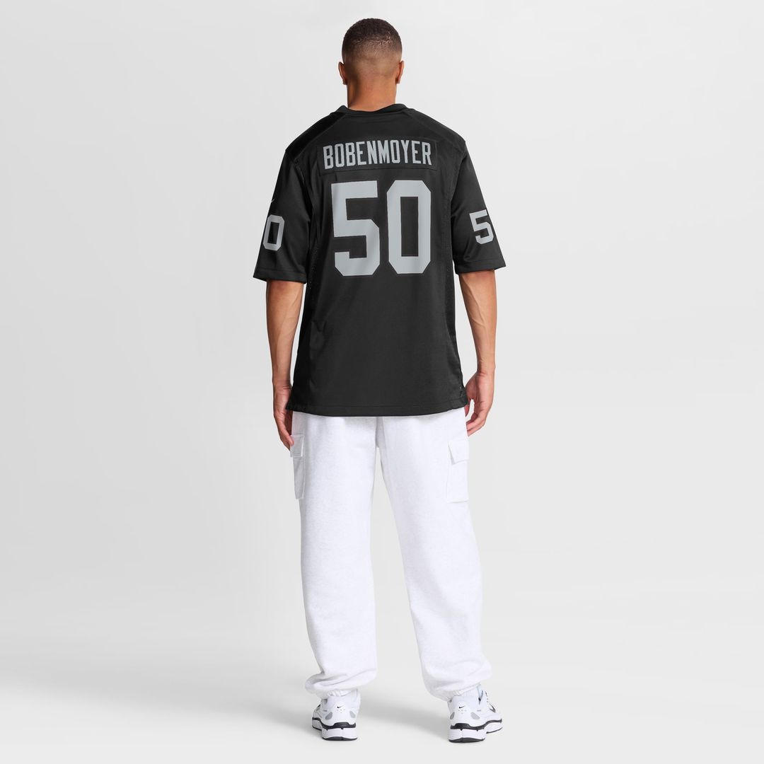 Las Vegas Raiders Jacob Bobenmoyer Nike Black Game Jersey product image 8