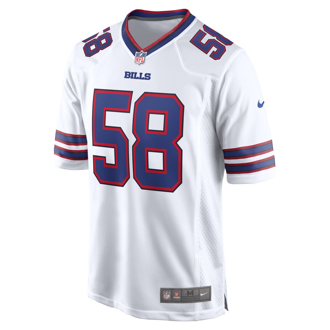Buffalo Bills Matt Milano Nike White Away Game Jersey product image 2