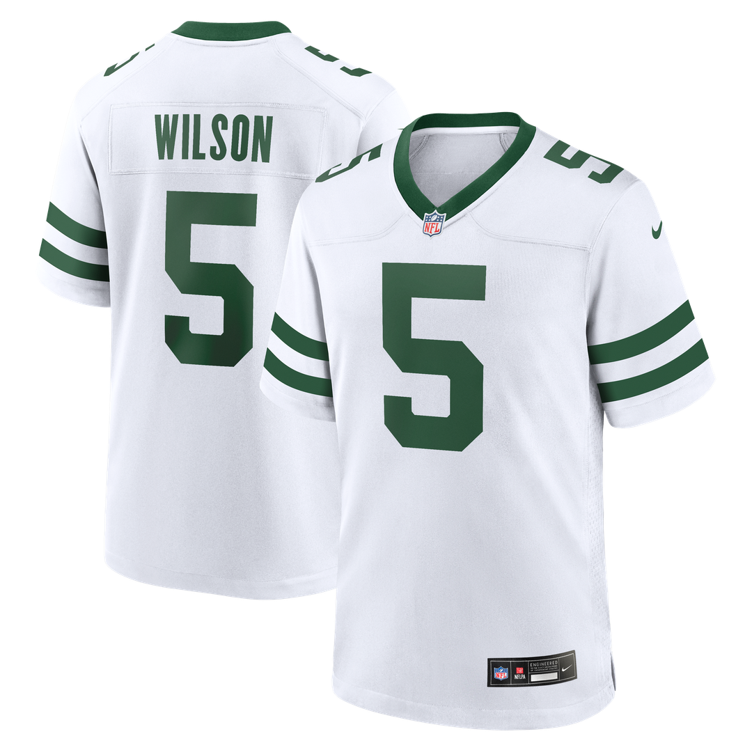 New York Jets Garrett Wilson Nike Legacy White Game Jersey product image 14