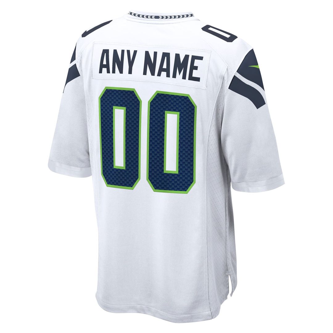 Seattle Seahawks Nike White Custom Jersey product image 6