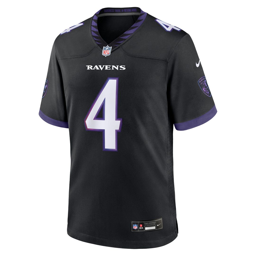 Baltimore Ravens Zay Flowers Nike Black Alternate Game product image 2