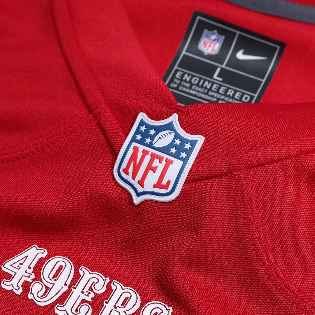 San Francisco 49ers Number 1 Groom Nike Scarlet Game Jersey product image 4